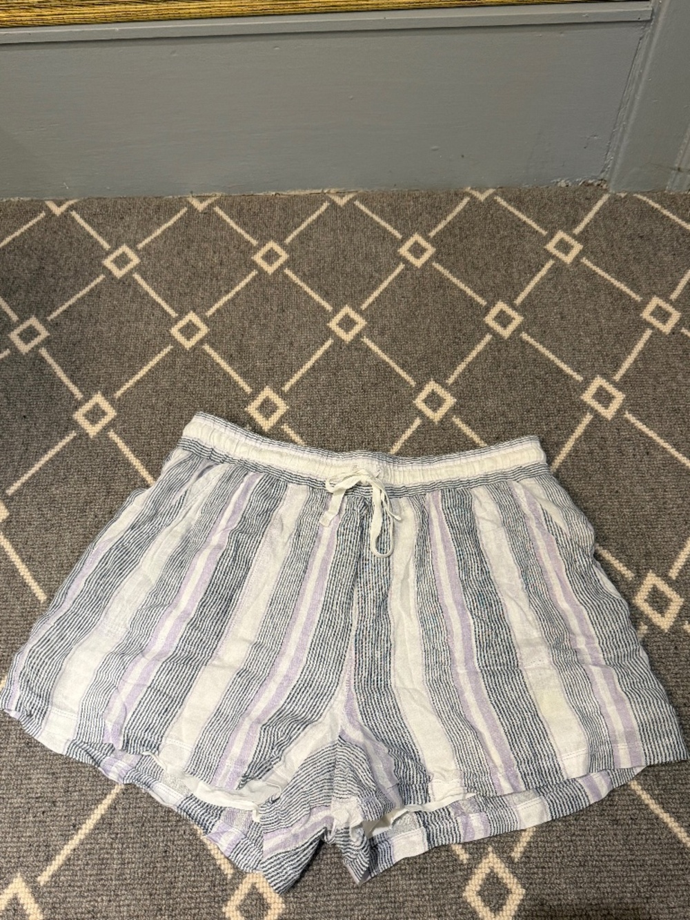 Splendid Striped Drawstring Shorts Size XL